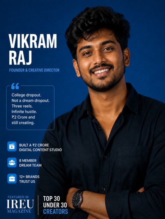 Vikram Raj — Media & Film founder, Ireu Cohort 2025